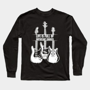 Funny Guitarist Guitar Player Music Lover Long Sleeve T-Shirt